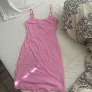 Skims pink lace pointelle dress